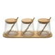 thumbnail image 1 of Set 3 Frascos Texturizado Contenedor Moderno Mesa Jhn, 1 of 3