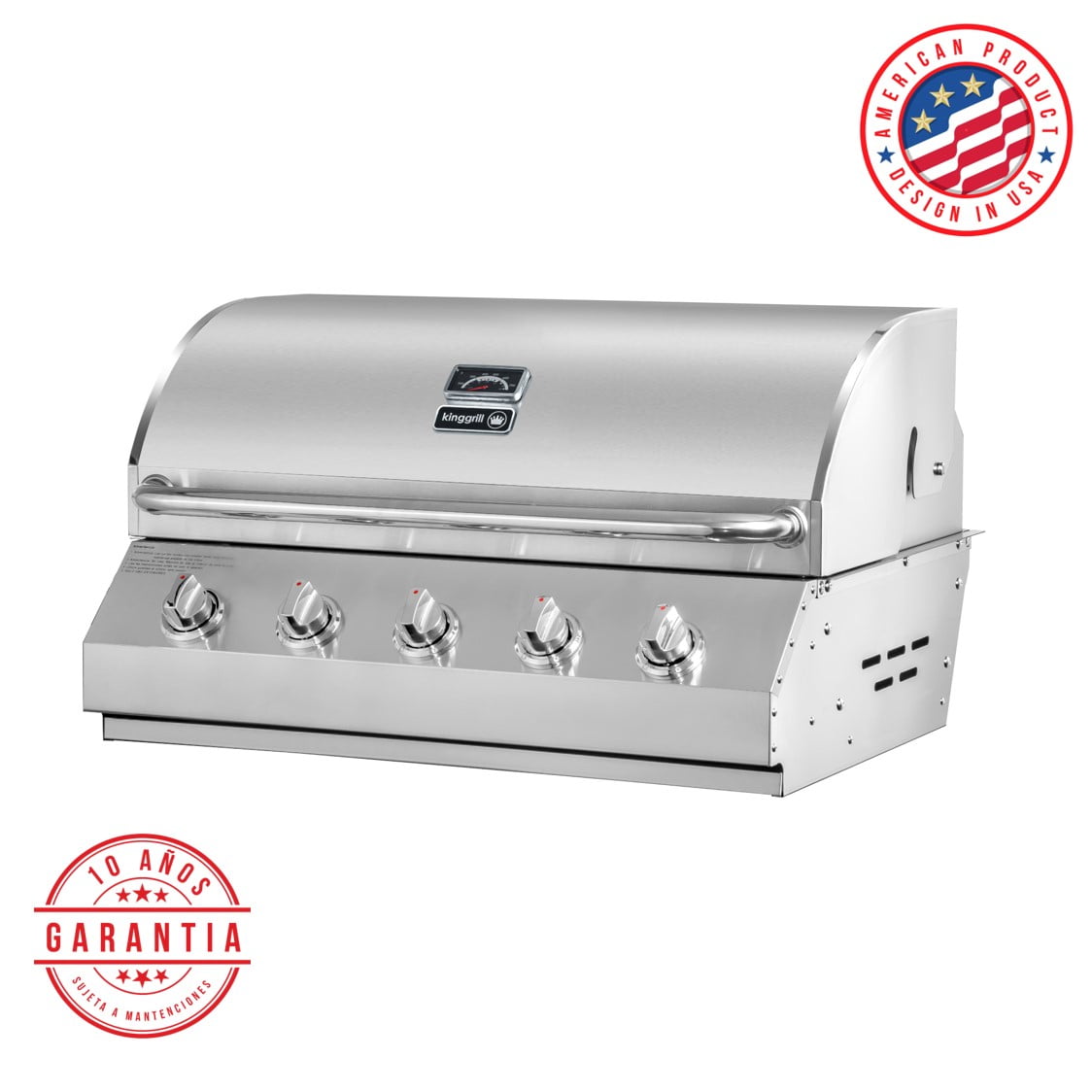 Kinggrill - Parrilla A Gas Empotrada 5 Quemadores