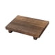 thumbnail image 5 of Bandeja de pedestal de madera para baño, decoración de almacenamiento, bandeja rectangular para joyas, bandeja de madera de exhibición rústica, materi L, 5 of 5