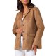 thumbnail image 4 of INSPIRE CHIC Chaqueta Blazer de Mujer de Ante Sintético Vintage Casual con Botones y Bolsillos M Marrón, 4 of 6