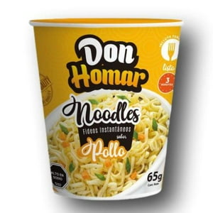 Fideos Instantáneos Sabor Pollo 65G Pack 24 Unidades Don Homar