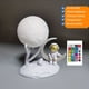 thumbnail image 1 of 1pc Cute Mini Night Light, Moon Cute Figure Light Rechargeable Astronaut Decoration Astronaut Lamp Tabletop Light Healing Astronaut Astronaut Creative Gift Car Carrying Inside Cake Decoration Luminous, 1 of 3