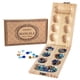 thumbnail image 1 of Juego De Mesa Mancala De Madera Plegable Con Piedras De Cristal, 1 of 7