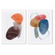 thumbnail image 1 of Set de Cuadros Abstracto Color Piedra con Marco Blanco 50x40 CM, 1 of 1