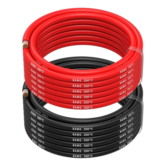 Cable eléctrico MMOBIEL 8 AWG 1,5 m de cobre estañado con silicona