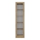 thumbnail image 4 of Vitrina 1 Puerta De Vidrio 5 Espacios 180,6x45,0x31,3 Cm Café claro Y Blanco, 4 of 8