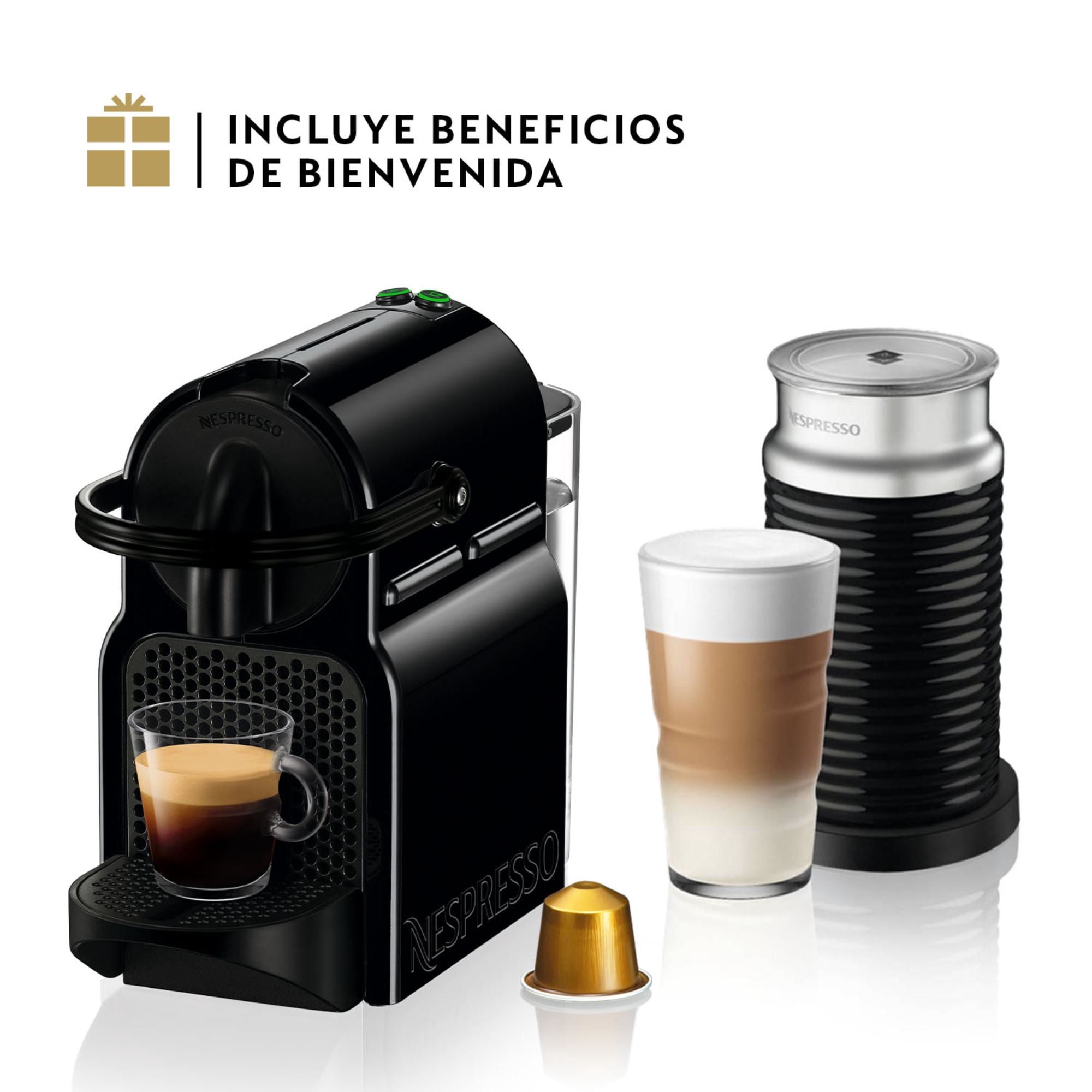 Nespresso - Cafetera Inissia Negra + Espumador