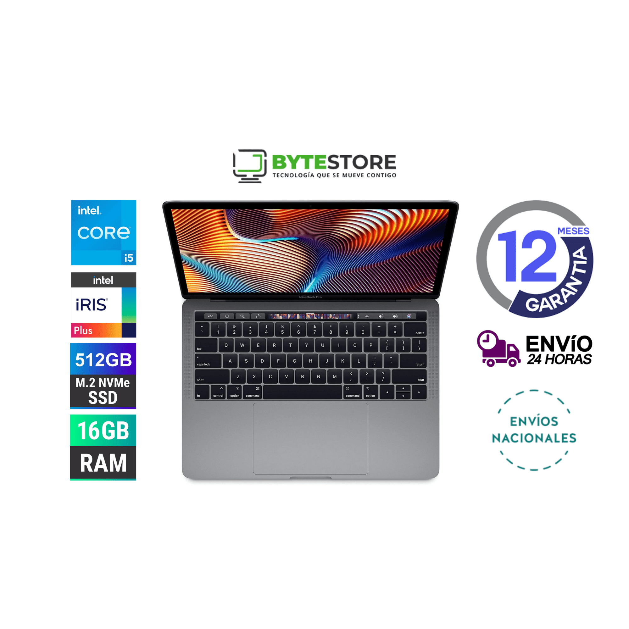 Apple - Macbook Pro I5 8th 2.4ghz Turboboost A2452 16 Gb Ram 512gb Ssd Reacondicionado