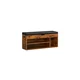thumbnail image 1 of Banco Zapatero de Madera Rústica con Asiento Acolchado y Baúl de Almacenaje, 1 of 1