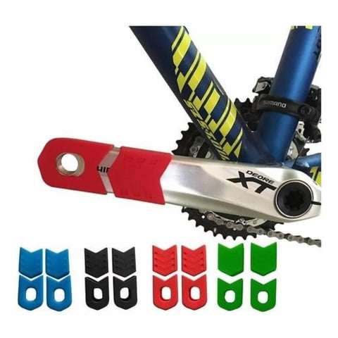 Funda Protector De Silicona Para Biela De Bicicleta Enlee Rojo