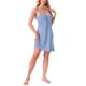 thumbnail image 2 of INSPIRE CHIC Camisón sin mangas de modal suave para mujer con escote en V y tirantes ajustables L Gris Azul, 2 of 6