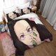 thumbnail image 2 of Dem-on- Kill-er Ne-Zuko An-ime Girl Duvet Cover- Set, % -Microf-iber Bedding- Se, 3 Pieces- Ultra S-oft Skin-Friendly -Comforter -Cover Se-, 2 of 5
