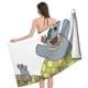 thumbnail image 4 of Jorge y Marta Toalla de playa de secado rápido con diseño temático, regalo para mujeres y niñas, ideal para cumpleaños, fans, amantes de la música, uso en la playa o al aire libre, 78 × 150 cm, 4 of 6