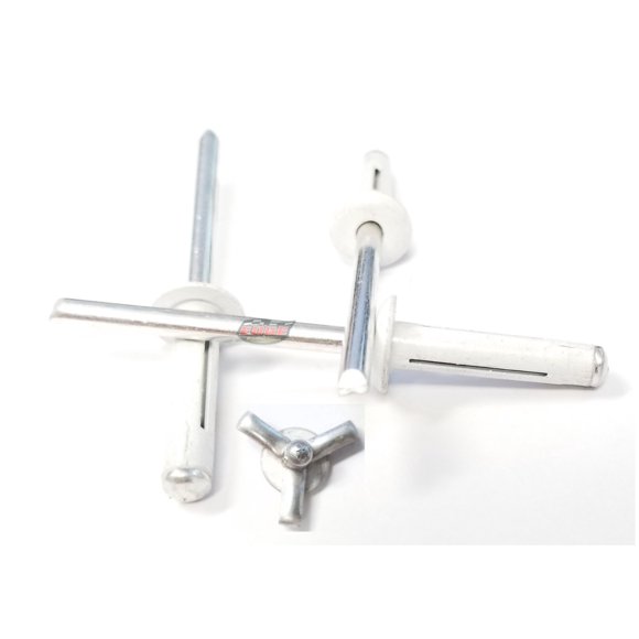 Remaches Pop Edge Performance 4,8 mm Blanco Triple Plegado