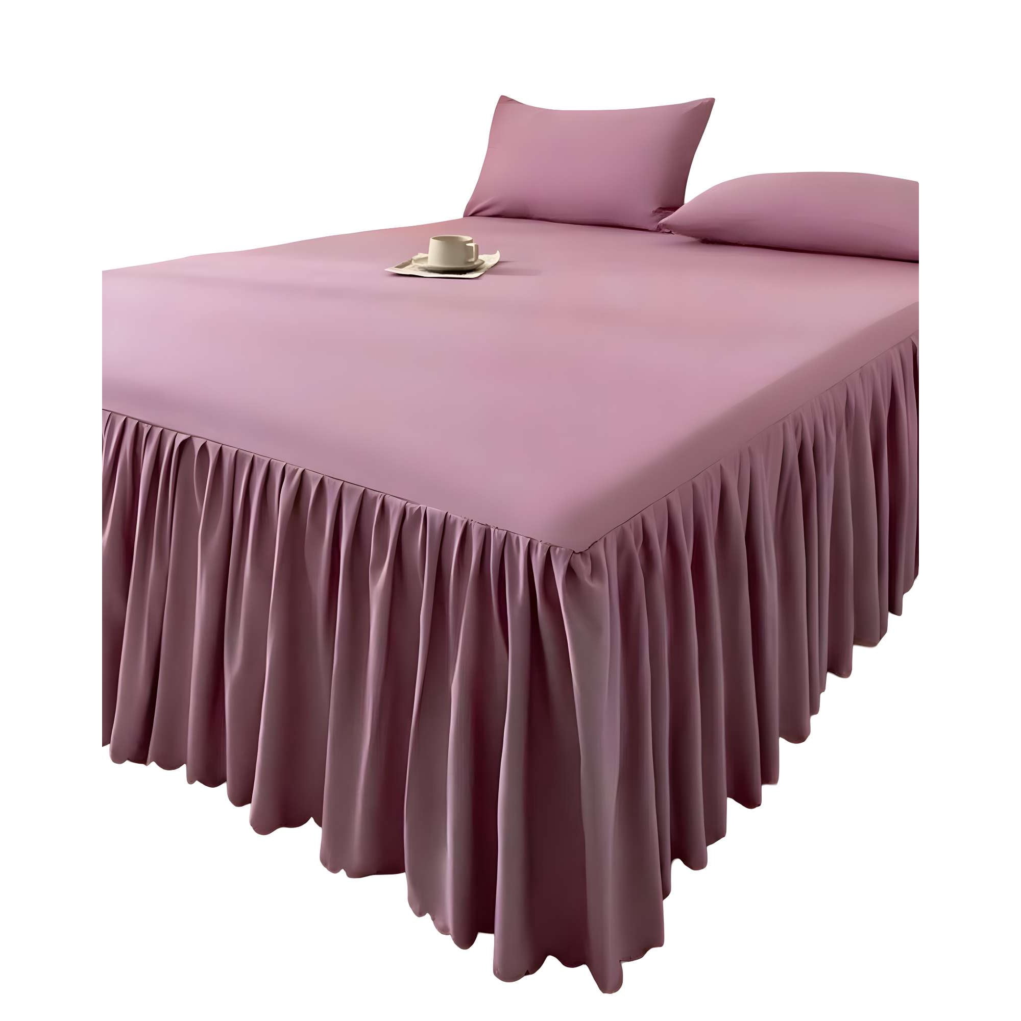 Genérico - Faldon Protector De Cama King 180x200 Cm 03