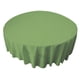 thumbnail image 1 of Mantel de popelina redonda de poliéster y lino LA, 229 cm, color salvia, 1 of 1