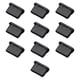 thumbnail image 5 of 10 tapones antipolvo USB C tipo C, protectores de puerto de carga de silicona impermeables, accesorios fáciles de usar para dispositivos electrónicos Negro, 5 of 5