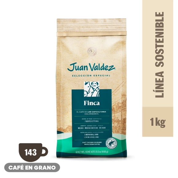 Café en grano Juan Valdez Finca 1 KG