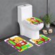 thumbnail image 1 of Las Aventuras de Spot Juego de 3 alfombras de baño de coral fleece: tapete de baño + alfombra de inodoro en forma de U + funda de tapa de inodoro en forma de O, 1 of 6