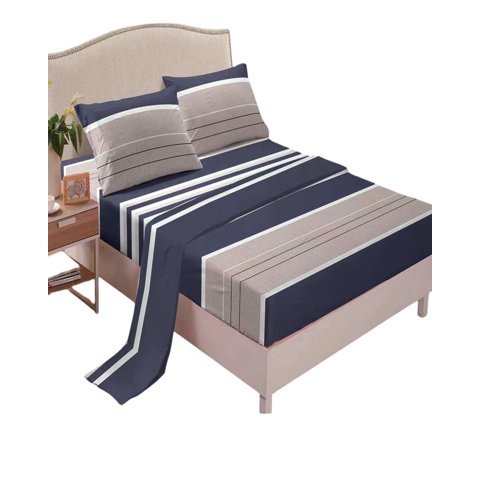 Genérico - Pack De Sabanas 200 Hilos 2 Plazas Con Diseño S05