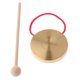 thumbnail image 5 of Platillo De Instrumento Tradicional De Gong De Mano De Metal Con Martillo De Juego Redondo De 10 Cm, 5 of 5