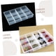 thumbnail image 5 of Caja de exhibición de almacenamiento Bandeja de almacenamiento de joyas Soporte de plástico para anillos Paleta de maquillaje Escritorio, 5 of 7
