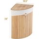 thumbnail image 3 of Cesto de ropa GOFLAME Corner Bamboo con tapa 58L (natural), 3 of 8