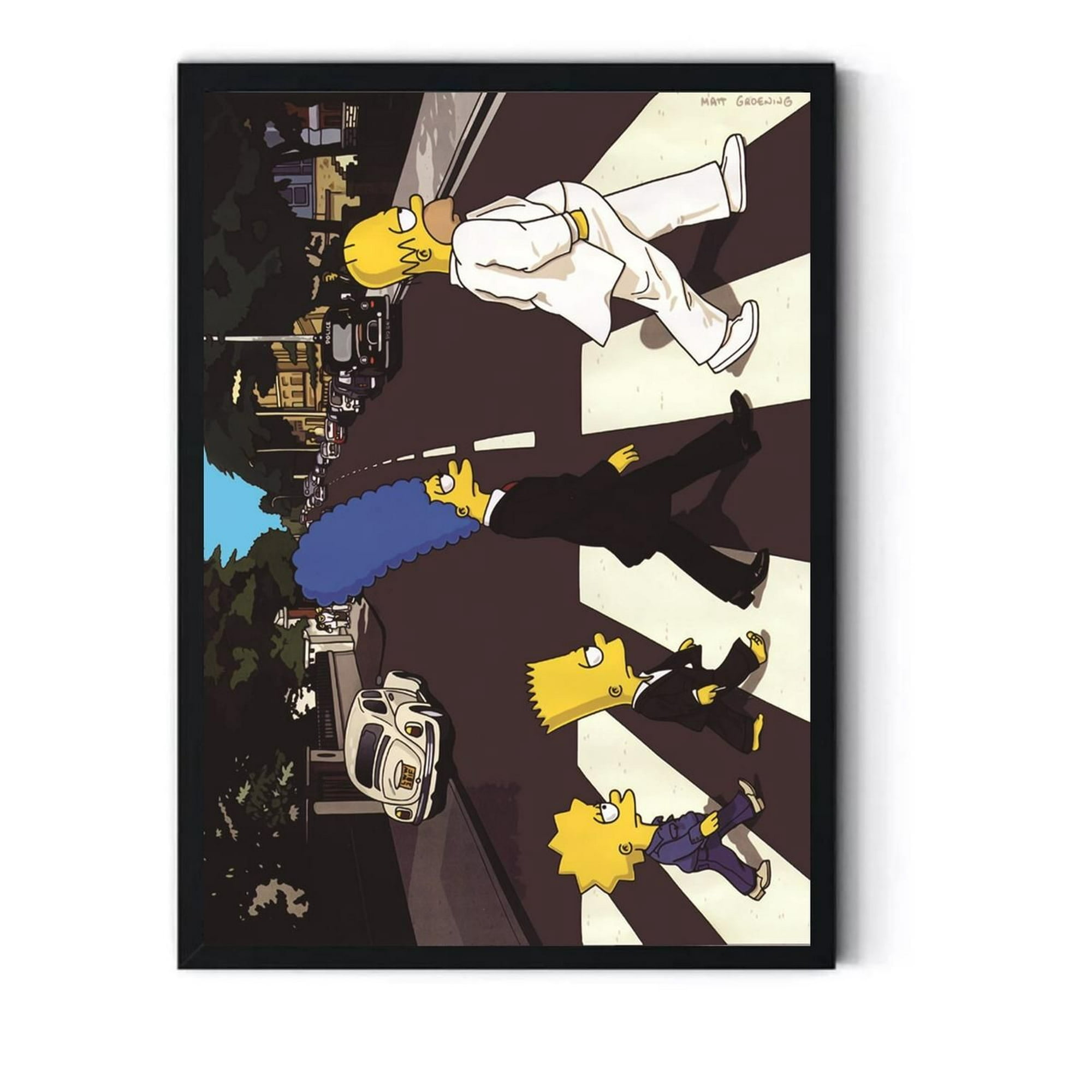 Genérico - Cuadro Decorativo Los Simpson Cebra Medidas 30x40 Cm