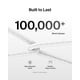 thumbnail image 4 of Cable USB C a USB C de 2 m y 60 W para iPhone 17 Galaxy S25, color blanco, 4 of 8