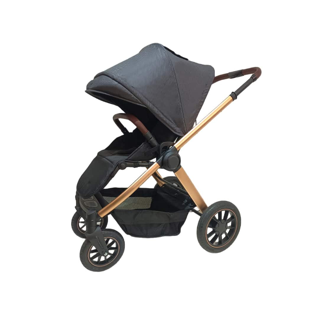 Babymine - Coche De Bebé Asiento Reversible Gris Gold