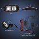 thumbnail image 2 of Kit de luces LED para rocas Nilight de 8 piezas RGB con control remoto Bluetooth, 2 of 9