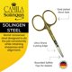 thumbnail image 2 of Tijeras Camila Solingen para Uñas de Bebé con Punta de Seguridad y Baño de Oro, 2 of 5