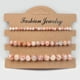 thumbnail image 3 of 3pcs/set Colorful Natural Stone Beads Bracelets - Stretchable Bangle Jewelry Gift for Women, 3 of 5