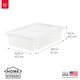 thumbnail image 3 of Storage Bins IRIS USA, paquete de 10 cajas para zapatos de 2 litros con tapas, sin BPA, 3 of 9