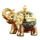 thumbnail image 3 of Estatua De Elefante Quemador De Incienso Soporte De Incienso Para Escritorio Decoración Del Hogar Azul, 3 of 5
