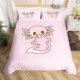 thumbnail image 5 of Cartoon Axolotl Duvet Cover Queen SizeSunflower Bedding Set Cute Animal Botanical Comforter Cover Watercolor Yellow Quilt Cover, 5 of 5