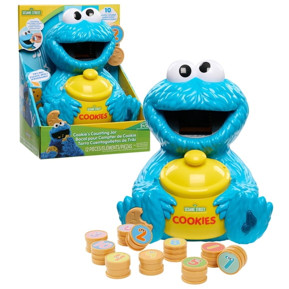 Tarro para contar galletas de Sesame Street de Toy Just Play, 12 unidades