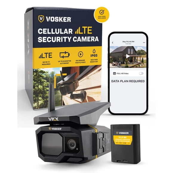 Cámara de seguridad celular para exteriores Vosker VKX Solar 4G-LTE