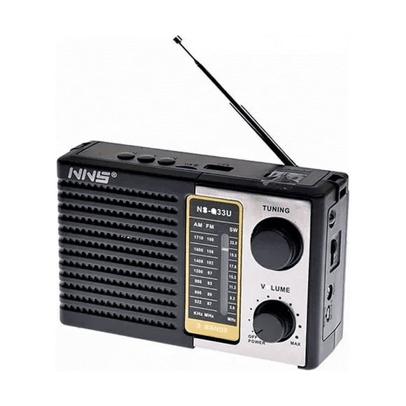Radio Portatil Recargable a Pilas Am Y Fmsdusb D