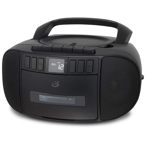 Am/FM portátil Boombox GPX BCA209B con CD y casete