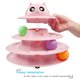 thumbnail image 3 of Juguete para Gatos UPSKY Rodillo Giratorio de 3 Niveles con 6 Pelotas, 3 of 6