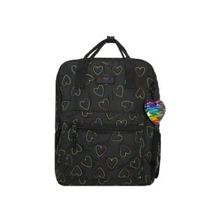 Mochila Notebook Xtrem Leia 5Xt Corazones Negro 15""