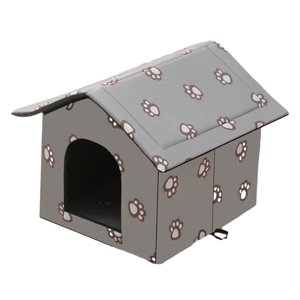 Ioensy - Casa Para Gatos Al Aire Libre, Caseta Para Perros Pequeña, Cueva Para Perros, Cachorros, Gatitos, Cama, Casa Para Mascotas, Gris L