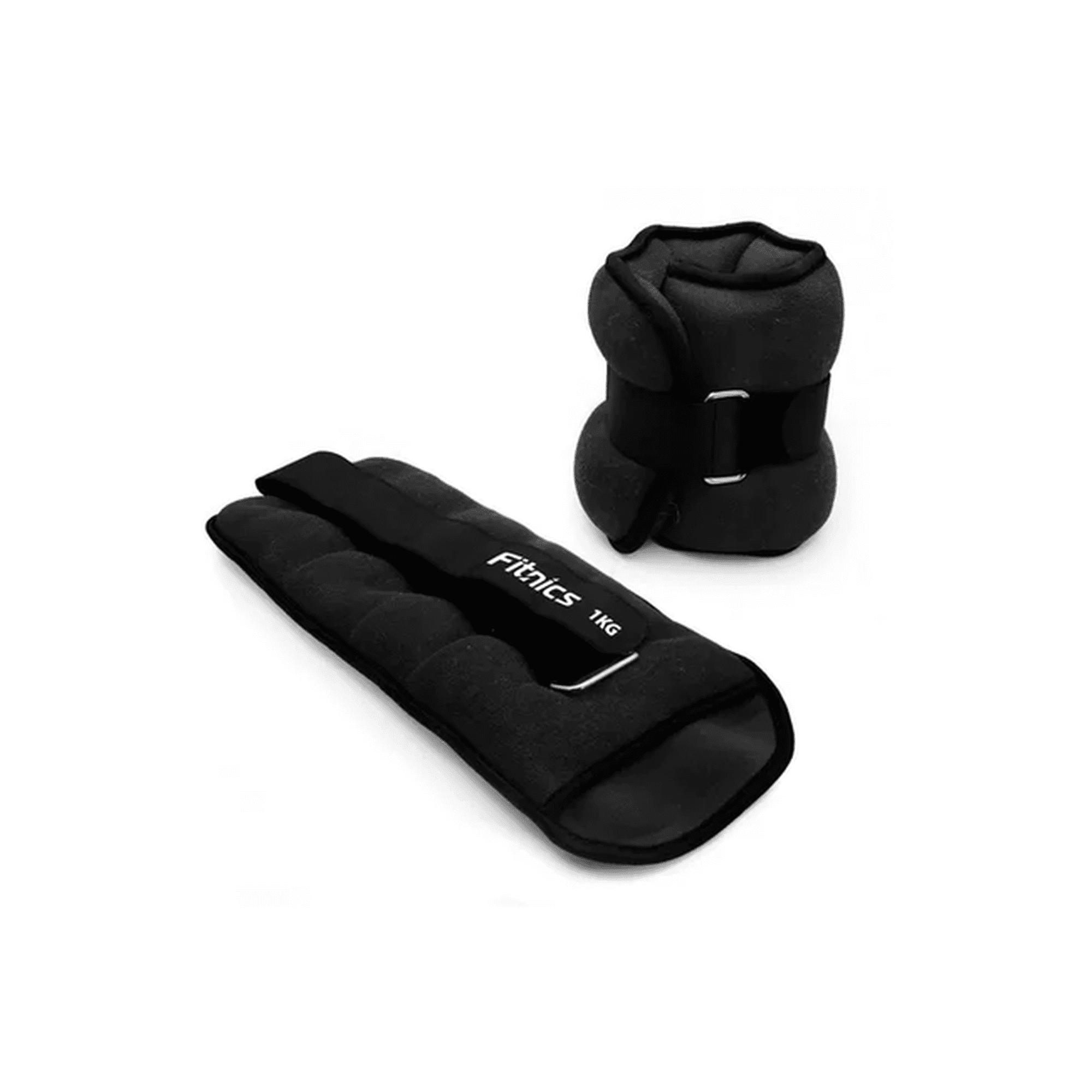 Genérico - Pesas De Tobillo Tobillera Muñeca Set 2 De 1kg C/u Total 2kg Fitnics