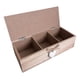 thumbnail image 2 of Caja De Té Mediana De Madera 3 Espacios Corazon Colgante blanco, 2 of 3