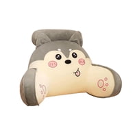 Bothyi - Almohada De Lectura Para Cama, Almohada De Respaldo Para Ver Televisión, Sofá, Silla De Escritorio, Color Gris