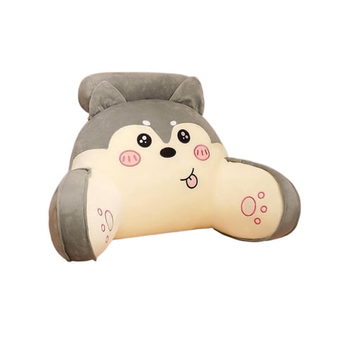 Bothyi - Almohada De Lectura Para Cama, Almohada De Respaldo Para Ver Televisión, Sofá, Silla De Escritorio, Color Gris