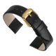 thumbnail image 1 of Correa de Reloj de Cuero Lisa Uxcell para Hombres y Mujeres Negro, Tono Dorado 16mm, 1 of 7