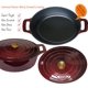 thumbnail image 3 of Olla Holandesa Ovalada La Cuisine 6.75 QT de Hierro Fundido en Color Cranberry, 3 of 9