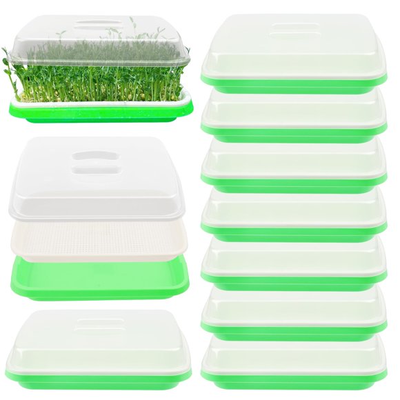 Bandeja de cultivo Yiksonyo 32x25x12 cm Pack de 10 sin BPA